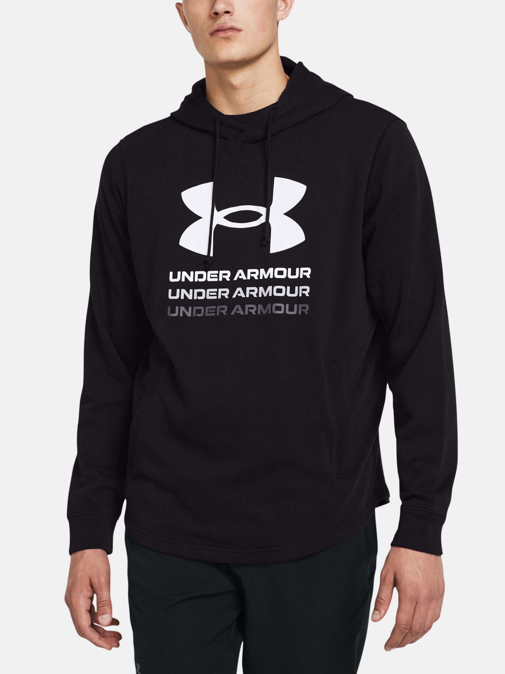 Under Armour pulóver fekete/ fehér