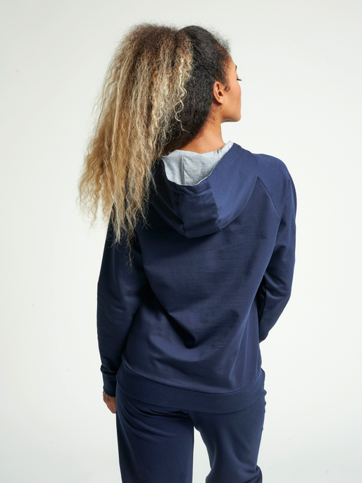 Hummel női kapucnis pulóver – Navy