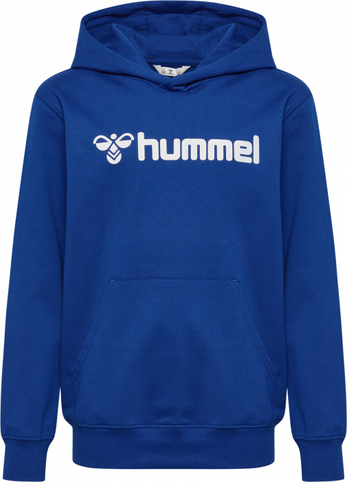 Hummel GO Cotton Logo Hoodie férfi kapucnis pulóver – Királykék
