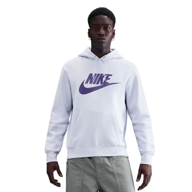 Nike Sportswear férfi kapucnis pulóver – fekete / halványlila